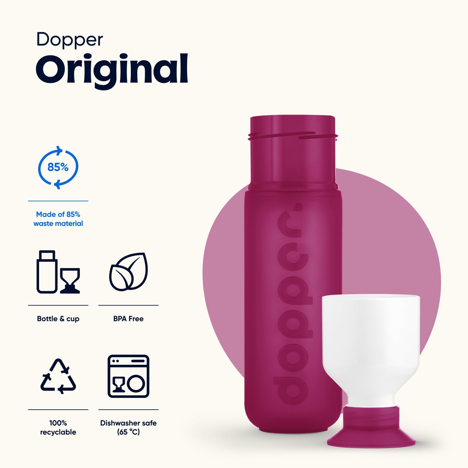 Dopper Original - Funky Fuchsia