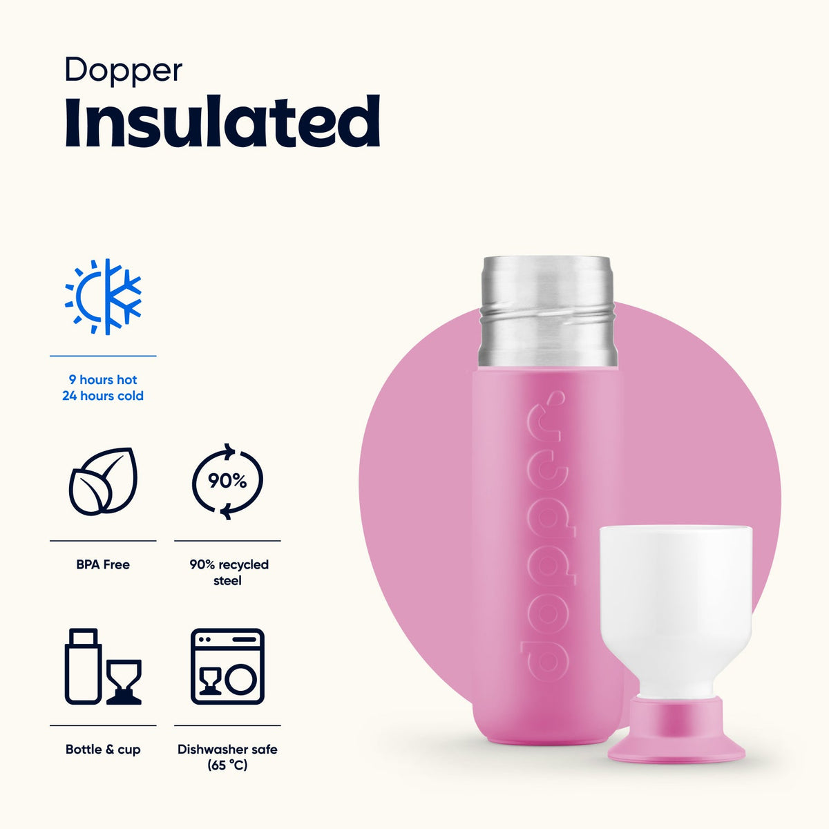 Dopper Insulated (350 ml) - Pelican Pink