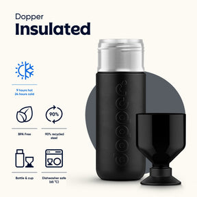 Dopper Insulated (1 L) - Blazing Black