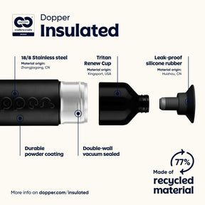Dopper Insulated (1 L) - Blazing Black