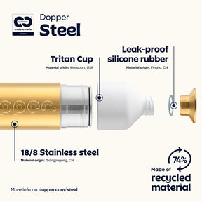 Dopper Steel Gold (490ml)