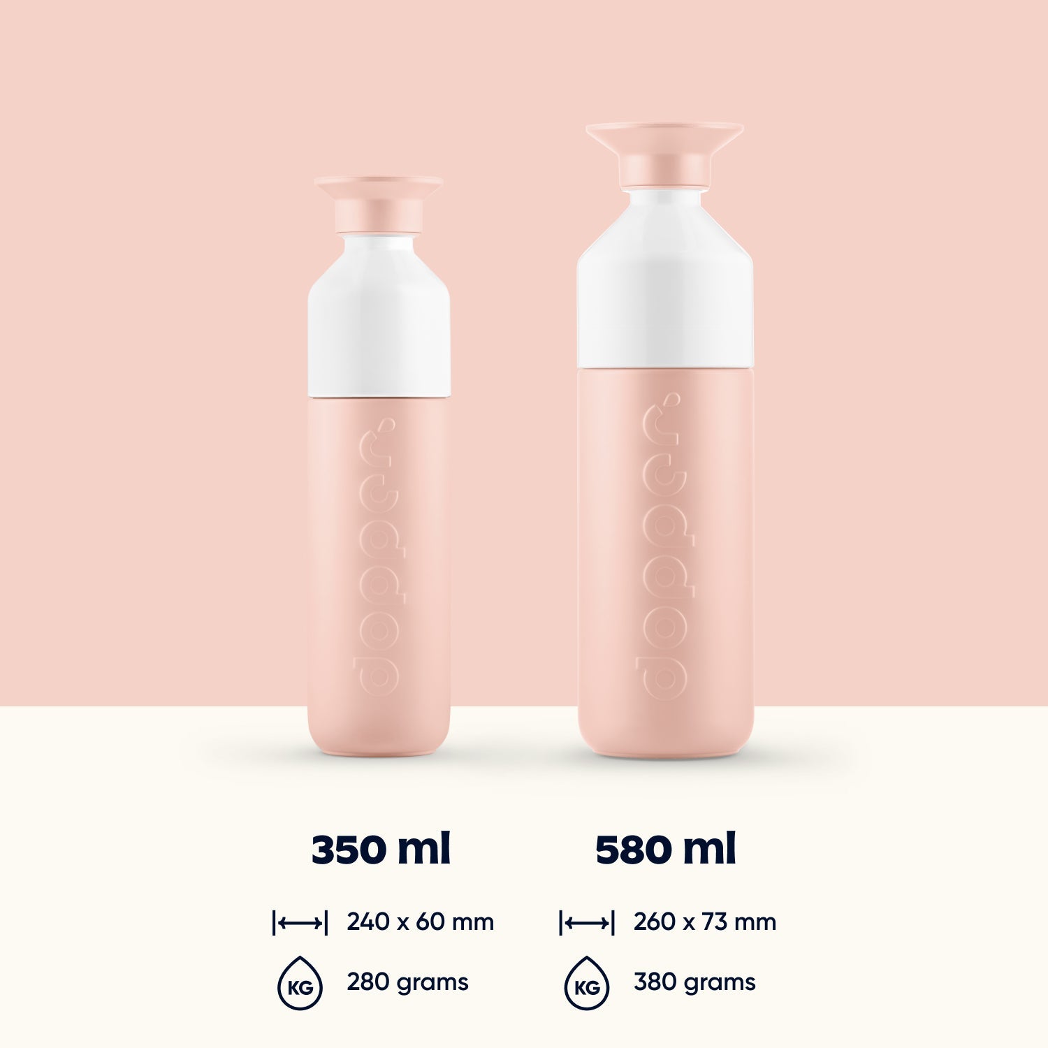 Dopper Insulated (580ml) - Pebble Peach