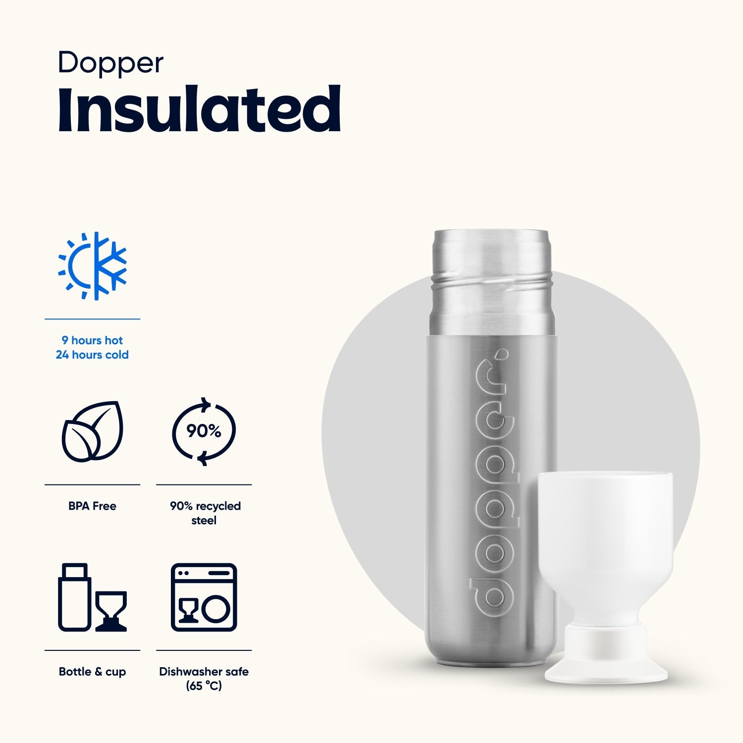 Dopper Insulated (350 ml) - Silver