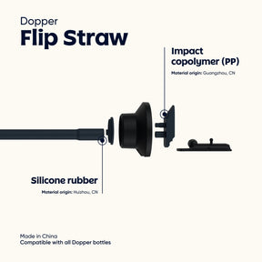 Dopper Flip Straw - Black